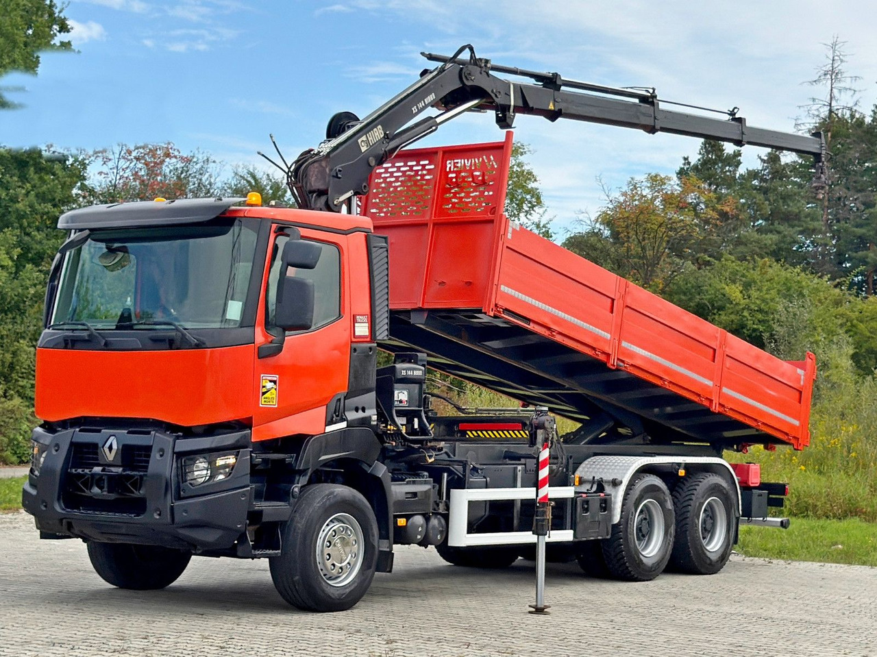Renault K 380 * HIAB 144 BS - 3 HIDUO + FUNK * 6x4 * TOP - Caminhão basculante, Caminhão grua: foto 2 Renault K 380 * HIAB 144 BS - 3 HIDUO + FUNK * 6x4 * TOP - Caminhão basculante, Caminhão grua: foto 2