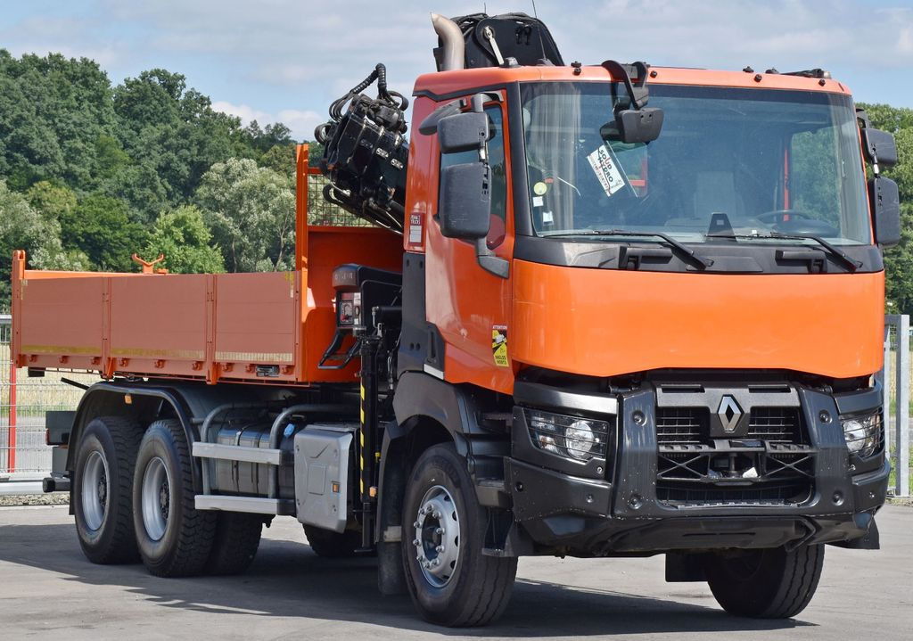 Renault K 430 * HIAB 144 B-3 HIDUO + FUNK / 6x4 - Caminhão grua, Caminhão basculante: foto 3 Renault K 430 * HIAB 144 B-3 HIDUO + FUNK / 6x4 - Caminhão grua, Caminhão basculante: foto 3