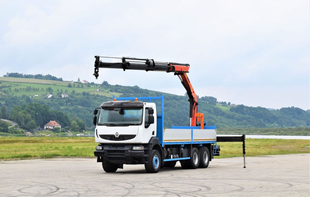 Renault KERAX 370 *PK 16502 + FUNK / 6x4 * TOP - Caminhão grua, Camião de caixa aberta/ Plataforma: foto 2 Renault KERAX 370 *PK 16502 + FUNK / 6x4 * TOP - Caminhão grua, Camião de caixa aberta/ Plataforma: foto 2