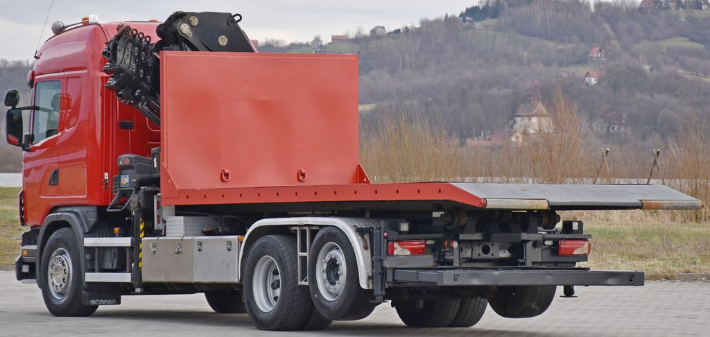Caminhão polibenne, Caminhão grua Scania G 400 * Abschleppwagen 6,40m* KRAN + FUNK * TOP: foto 7