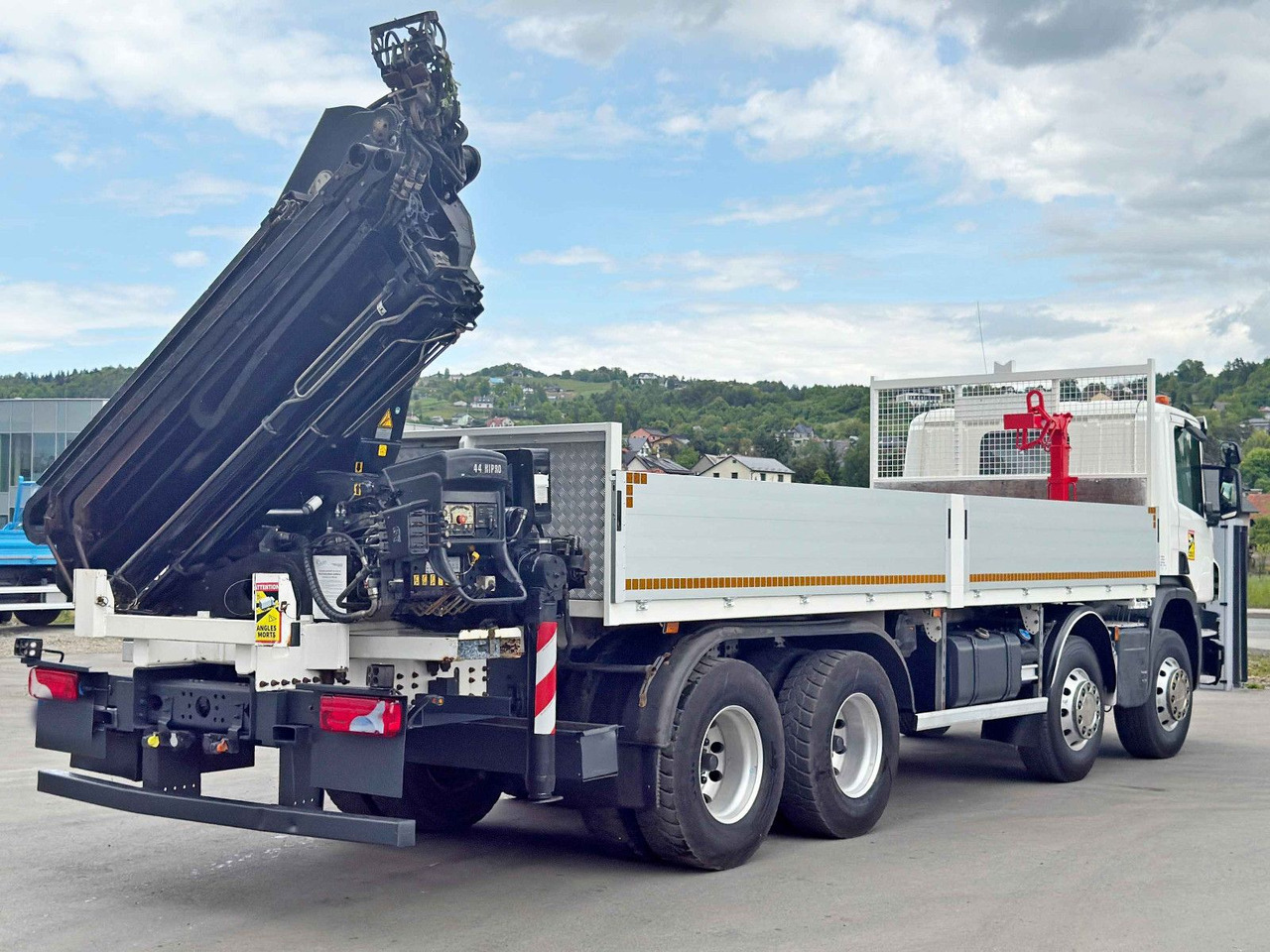 Caminhão grua, Camião de caixa aberta/ Plataforma Scania P 410*PLATFORM 7,00m*HIAB 244 E-5 HIPRO+FUNK/8x4 Scania P 410*PRITSCHE 7,00m*HIAB 244 E-5 HIPRO+FUNK/8x4: foto 6