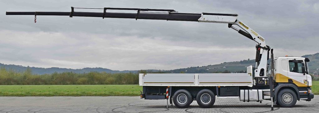 Scania P 420* PRITSCHE 6,40m * PK 29002+FUNK * 6x4 Scania P 420* PRITSCHE 6,40m * PK 29002+FUNK * 6x4 - Caminhão grua, Camião de caixa aberta/ Plataforma: foto 5 Scania P 420* PRITSCHE 6,40m * PK 29002+FUNK * 6x4 Scania P 420* PRITSCHE 6,40m * PK 29002+FUNK * 6x4 - Caminhão grua, Camião de caixa aberta/ Plataforma: foto 5