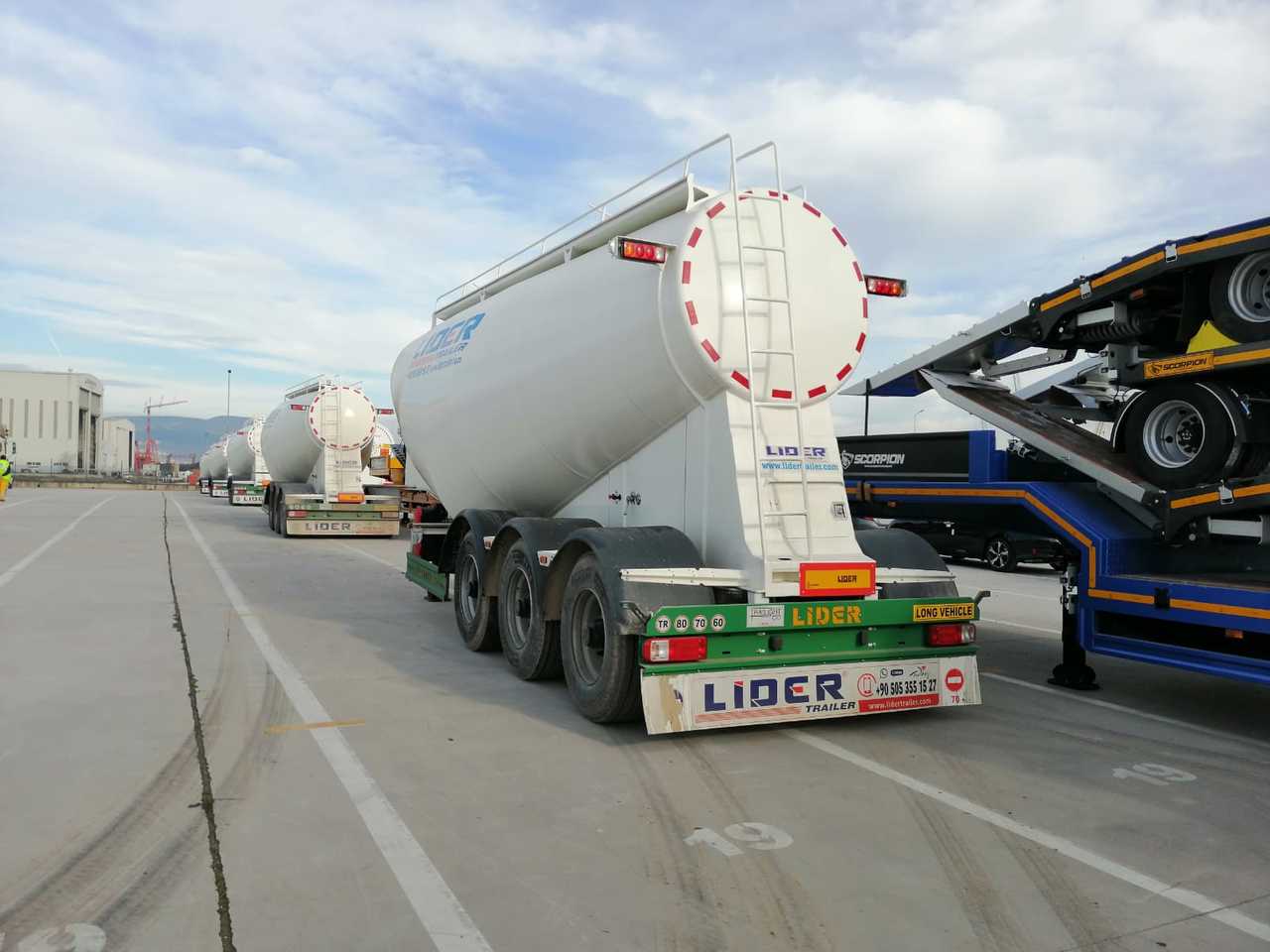 Semirreboque tanque para transporte de cemento nuevo LIDER 2022 MODEL NEW CEMENT TANKER: foto 17