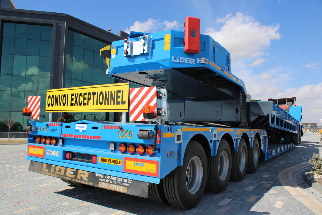 Semireboque baixa para transporte de máquinas pesadas nuevo LIDER 2025 READY IN STOCK UNUSED FRONT LOADING: foto 13