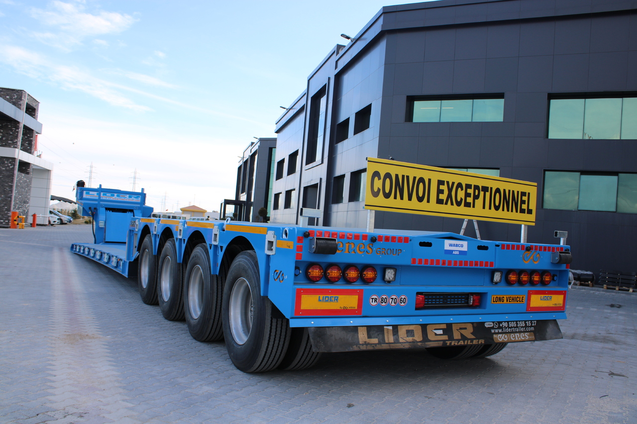 Semireboque baixa para transporte de máquinas pesadas nuevo LIDER 2025 READY IN STOCK UNUSED FRONT LOADING: foto 8