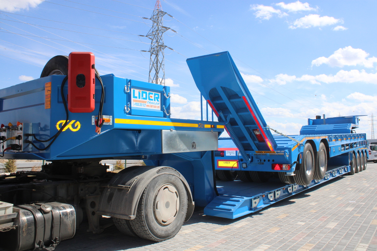Semireboque baixa para transporte de máquinas pesadas nuevo LIDER 2025 READY IN STOCK UNUSED FRONT LOADING: foto 15