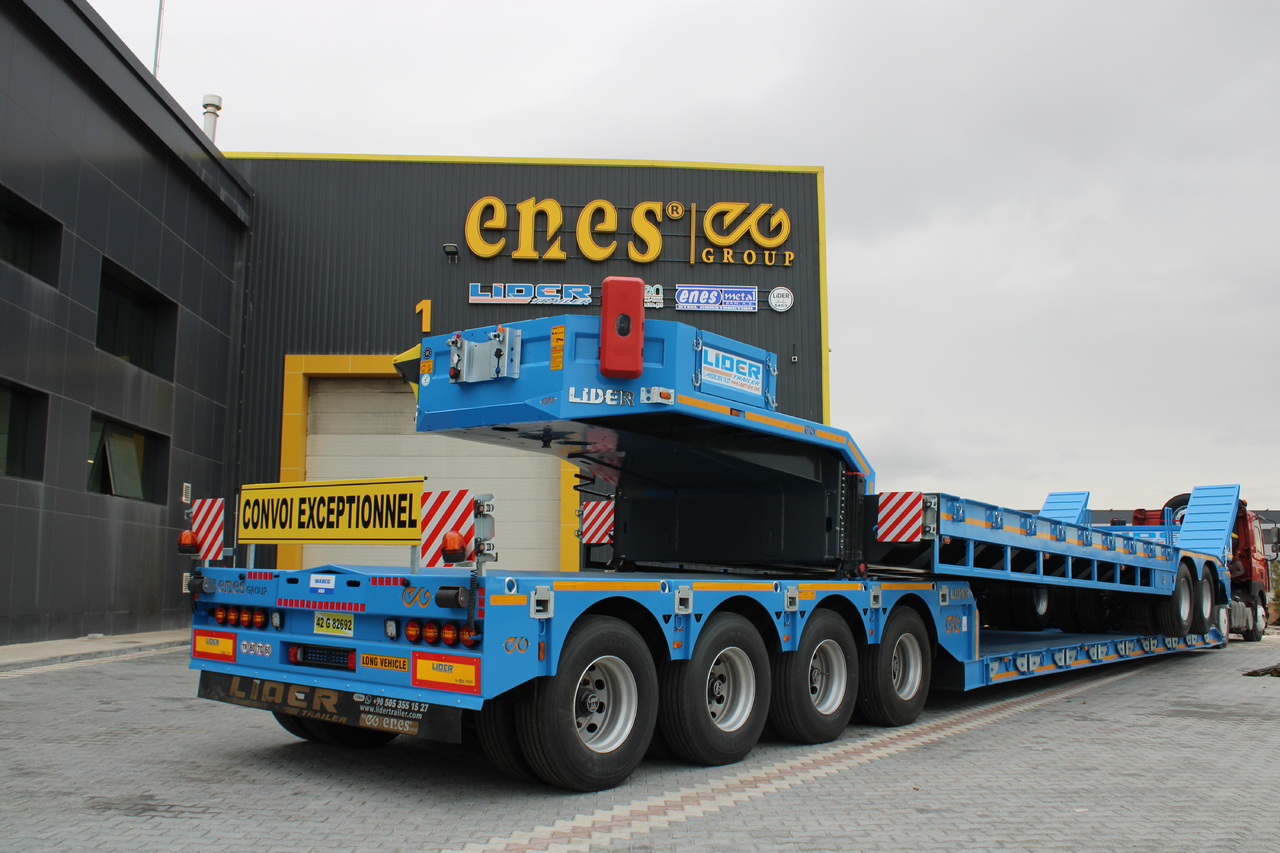 Semireboque baixa para transporte de máquinas pesadas nuevo LIDER 2025 READY IN STOCK UNUSED FRONT LOADING: foto 19