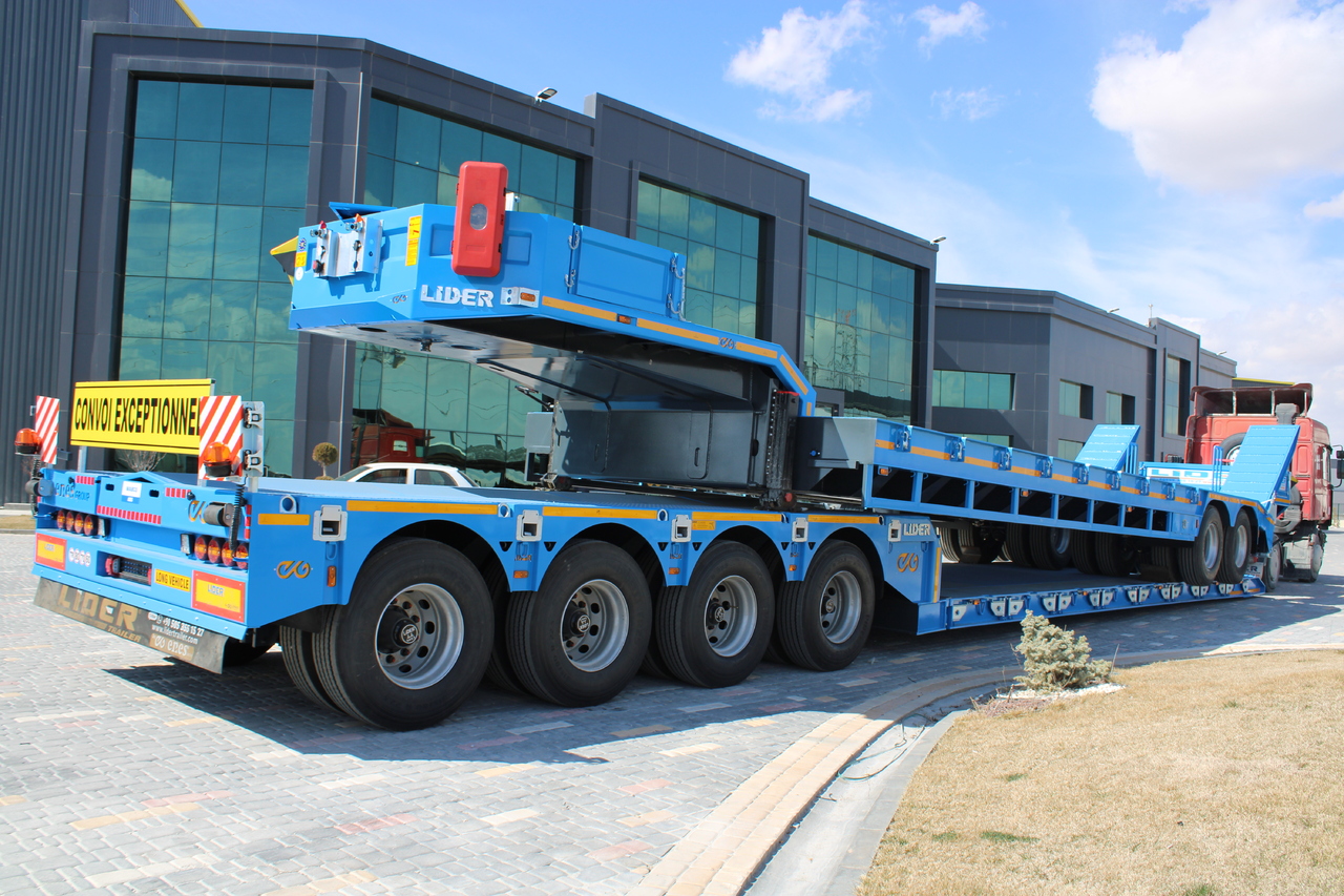 Semireboque baixa para transporte de máquinas pesadas nuevo LIDER 2025 READY IN STOCK UNUSED FRONT LOADING: foto 14