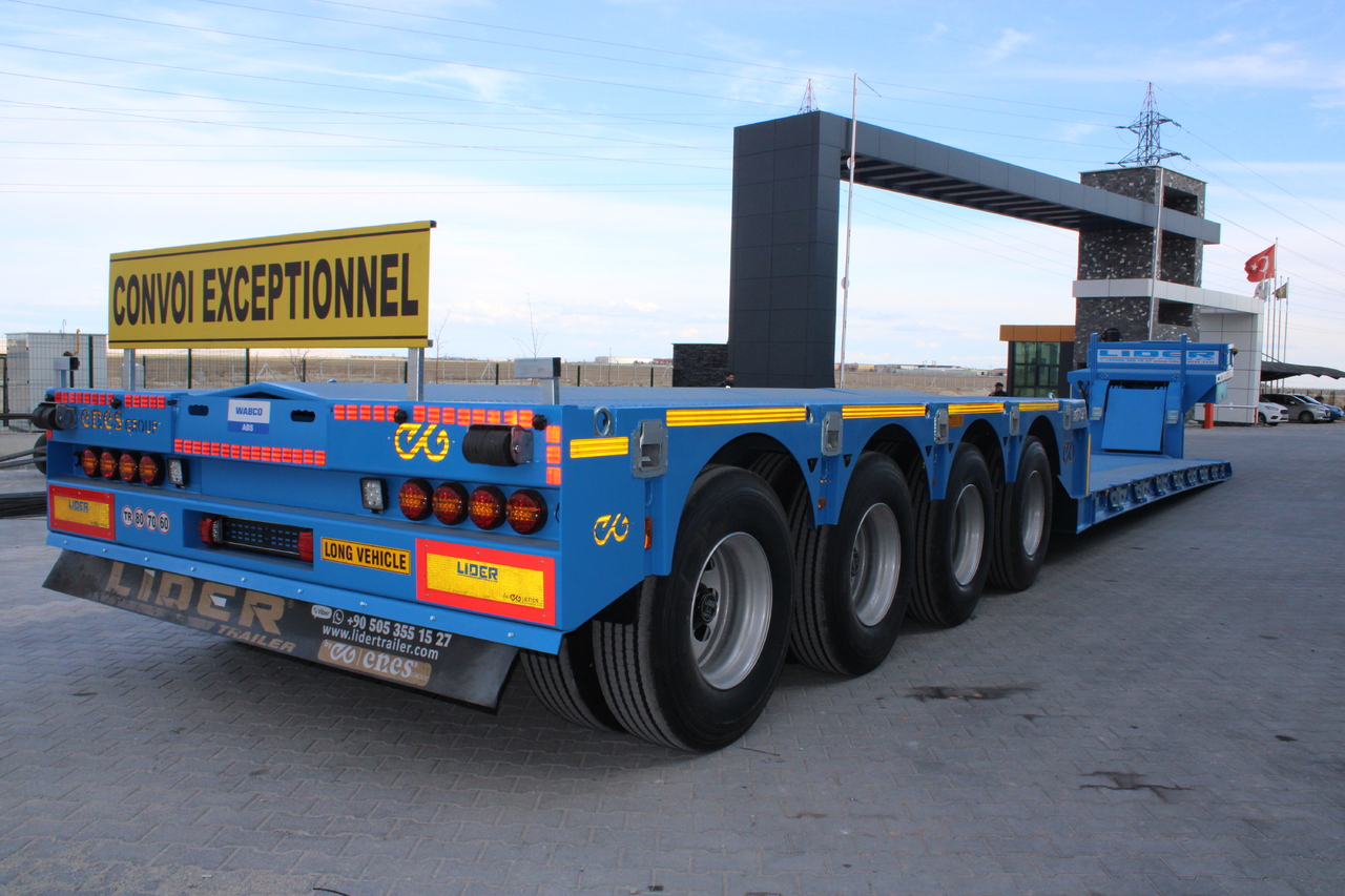 Semireboque baixa para transporte de máquinas pesadas nuevo LIDER 2025 READY IN STOCK UNUSED FRONT LOADING: foto 7