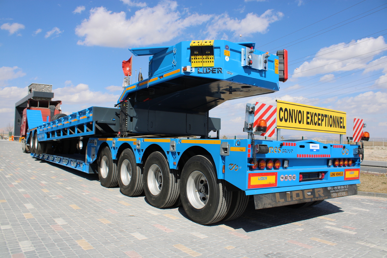 Semireboque baixa para transporte de máquinas pesadas nuevo LIDER 2025 READY IN STOCK UNUSED FRONT LOADING: foto 11