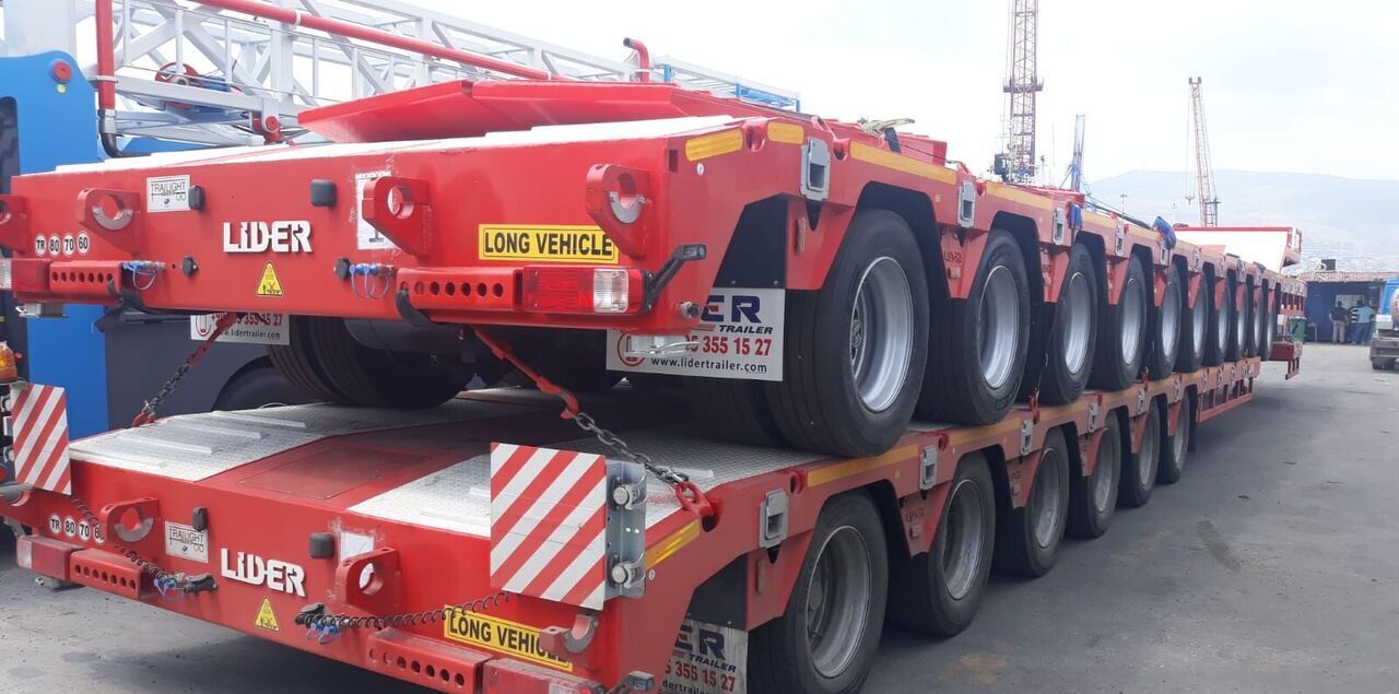 Semireboque baixa nuevo LIDER 2025 model 150 Tons capacity Lowbed semi trailer: foto 14
