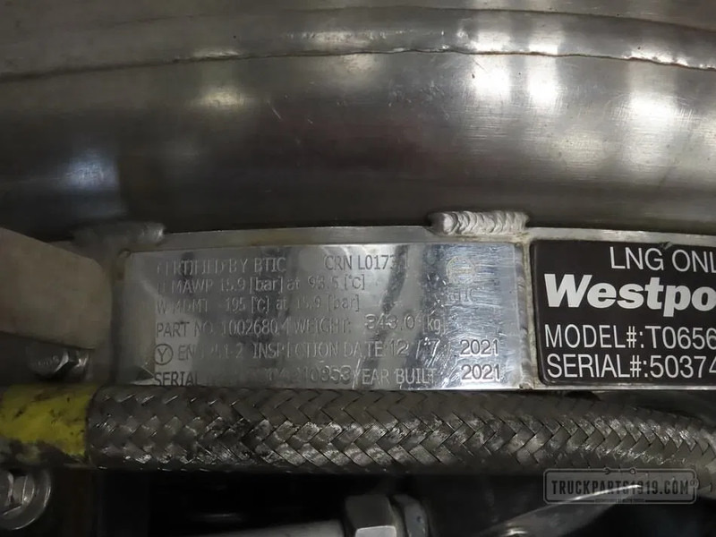 Volvo 23952072 LNG tank 565L Volvo - Tanque de combustível de Caminhão: foto 3 Volvo 23952072 LNG tank 565L Volvo - Tanque de combustível de Caminhão: foto 3