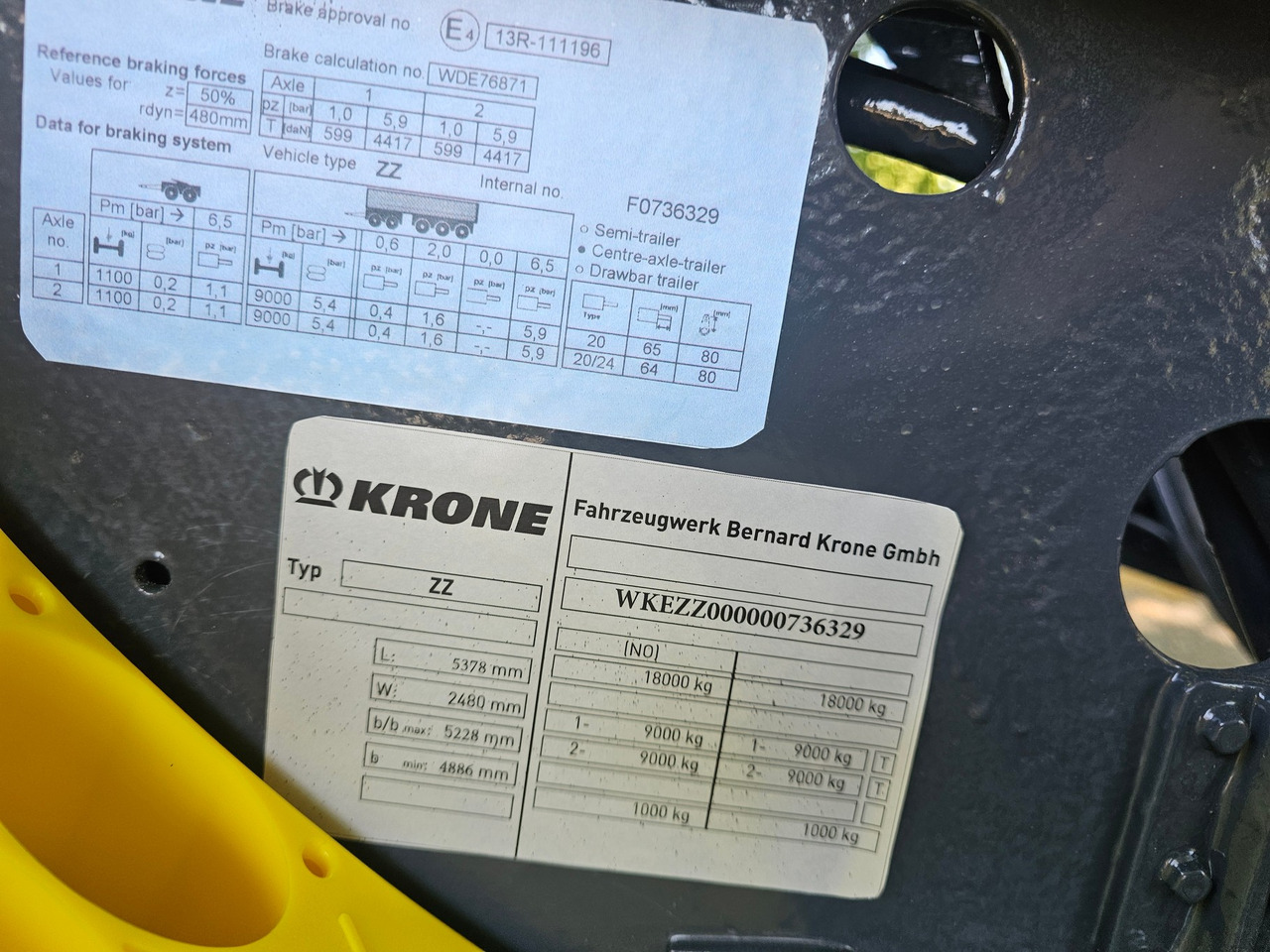 Reboque dolly Krone ZZ 18 With LZV Approval: foto 10