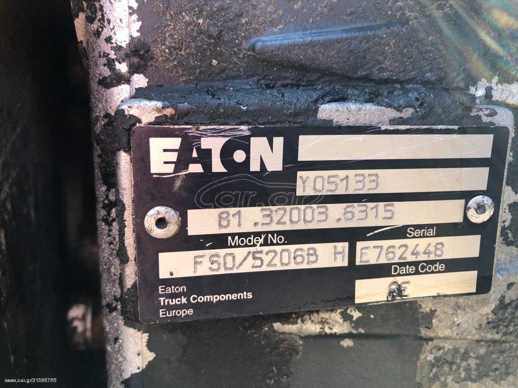 MAN EATON FSO5206B AND Y04178 - Caixa de câmbio: foto 1 MAN EATON FSO5206B AND Y04178 - Caixa de câmbio: foto 1