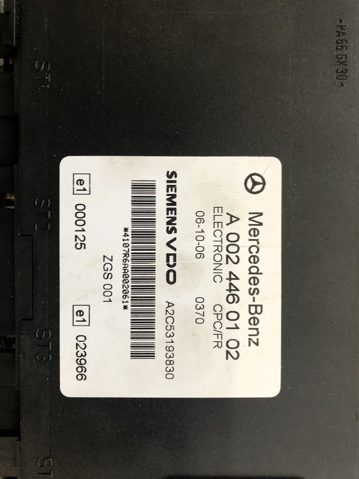 MERCEDES-BENZ ACTROS ECU FR/CPC - Centralina electrónica de Caminhão: foto 4 MERCEDES-BENZ ACTROS ECU FR/CPC - Centralina electrónica de Caminhão: foto 4