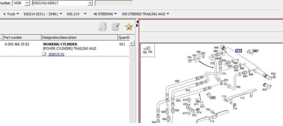WORKING CYLINDER TRAILING AXLE ACTROS MP3 - Cilindro hidráulico de Caminhão: foto 3 WORKING CYLINDER TRAILING AXLE ACTROS MP3 - Cilindro hidráulico de Caminhão: foto 3