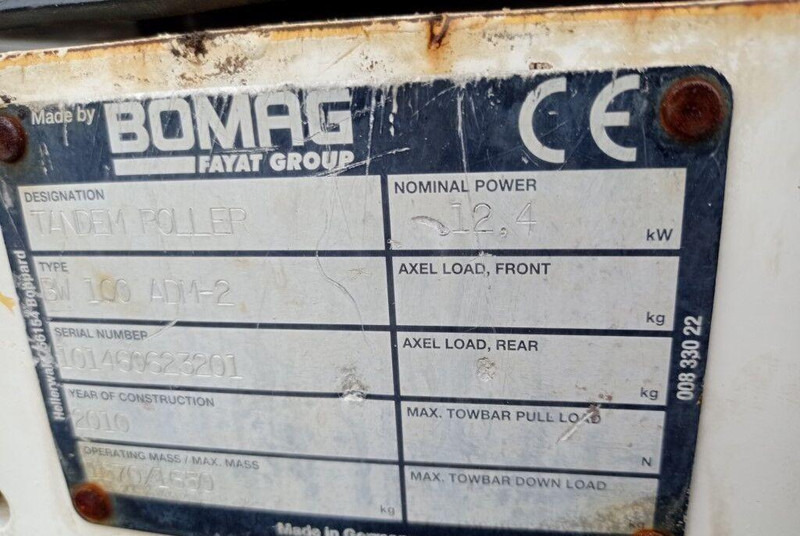 Rolo Bomag BW 100 AD1-2 - Mini road roller: foto 15