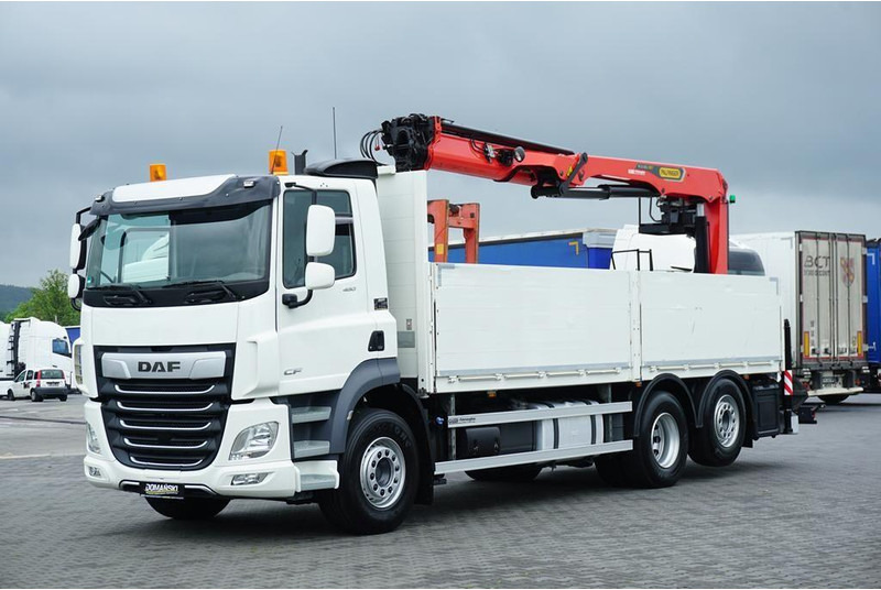 DAF CF / 480 / 6 X 2 / SKRZYNIOWY + HDS / PALFINGER PK 22 001L / OŚ - Camião de caixa aberta/ Plataforma, Caminhão grua: foto 2 DAF CF / 480 / 6 X 2 / SKRZYNIOWY + HDS / PALFINGER PK 22 001L / OŚ - Camião de caixa aberta/ Plataforma, Caminhão grua: foto 2