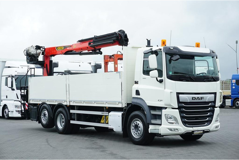 DAF CF / 480 / 6 X 2 / SKRZYNIOWY + HDS / PALFINGER PK 22 001L / OŚ - Camião de caixa aberta/ Plataforma, Caminhão grua: foto 3 DAF CF / 480 / 6 X 2 / SKRZYNIOWY + HDS / PALFINGER PK 22 001L / OŚ - Camião de caixa aberta/ Plataforma, Caminhão grua: foto 3