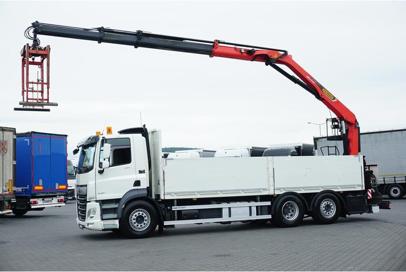 DAF CF / 480 / 6 X 2 / SKRZYNIOWY + HDS / PALFINGER PK 22 001L / OŚ - Camião de caixa aberta/ Plataforma, Caminhão grua: foto 4 DAF CF / 480 / 6 X 2 / SKRZYNIOWY + HDS / PALFINGER PK 22 001L / OŚ - Camião de caixa aberta/ Plataforma, Caminhão grua: foto 4