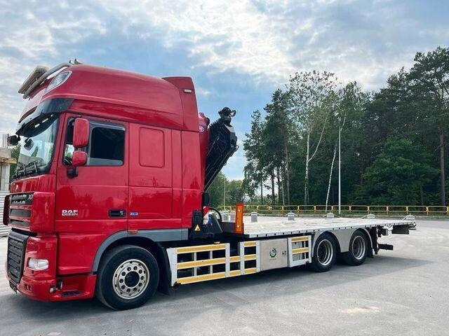 DAF XF 105 6x2 HMF 4020 EURO 5 KRAN CRANE - Camião de caixa aberta/ Plataforma, Caminhão grua: foto 3 DAF XF 105 6x2 HMF 4020 EURO 5 KRAN CRANE - Camião de caixa aberta/ Plataforma, Caminhão grua: foto 3