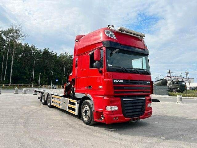 DAF XF 105 6x2 HMF 4020 EURO 5 KRAN CRANE - Camião de caixa aberta/ Plataforma, Caminhão grua: foto 4 DAF XF 105 6x2 HMF 4020 EURO 5 KRAN CRANE - Camião de caixa aberta/ Plataforma, Caminhão grua: foto 4