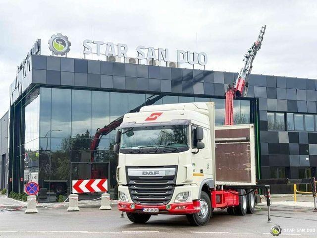 DAF XF 440 6x2 Fassi F365 FLY JIBCranePallet Grippe - Camião de caixa aberta/ Plataforma, Caminhão grua: foto 4 DAF XF 440 6x2 Fassi F365 FLY JIBCranePallet Grippe - Camião de caixa aberta/ Plataforma, Caminhão grua: foto 4