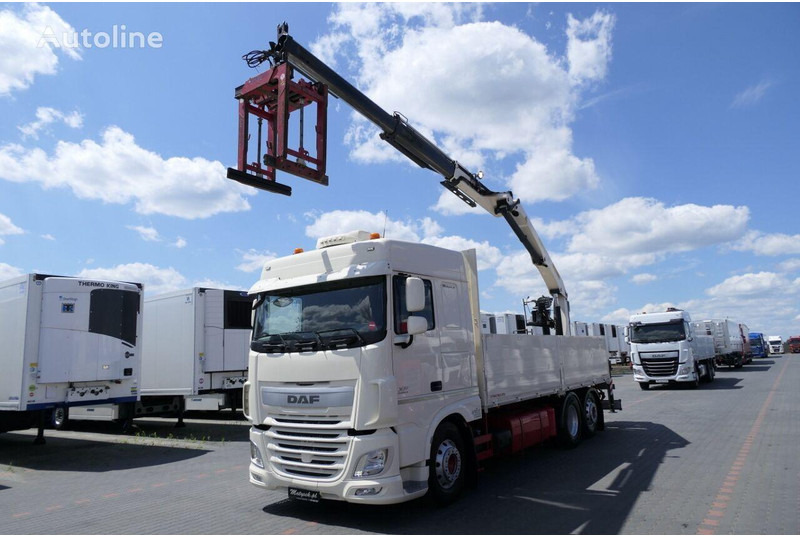 DAF XF 460 - Camião de caixa aberta/ Plataforma, Caminhão grua: foto 3 DAF XF 460 - Camião de caixa aberta/ Plataforma, Caminhão grua: foto 3