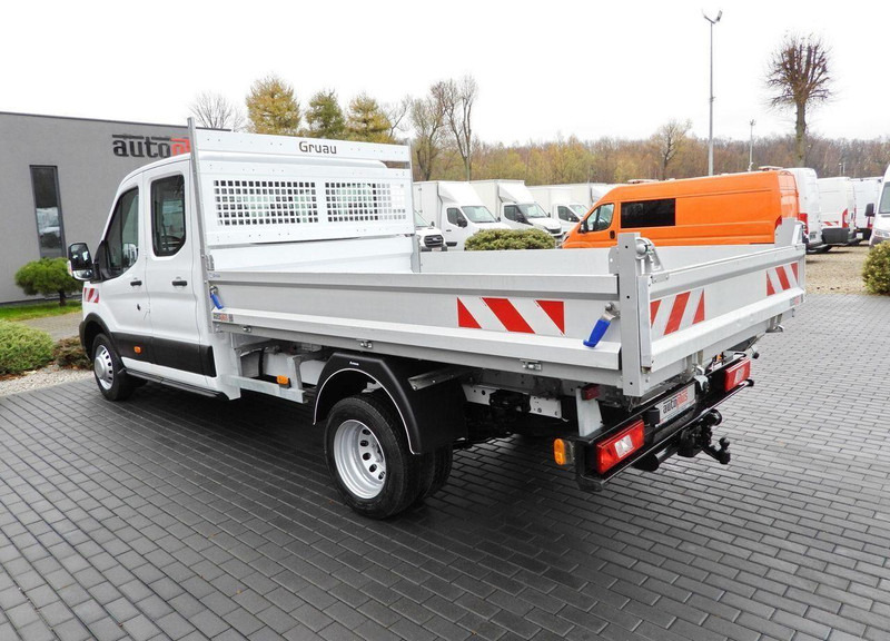 Furgão basculante, Carrinha cabine dupla Ford TRANSIT WYWROTKA PODWÓJNA KABINA DOKA 6 MIEJSC TEMPOMAT LEDY BLI: foto 9