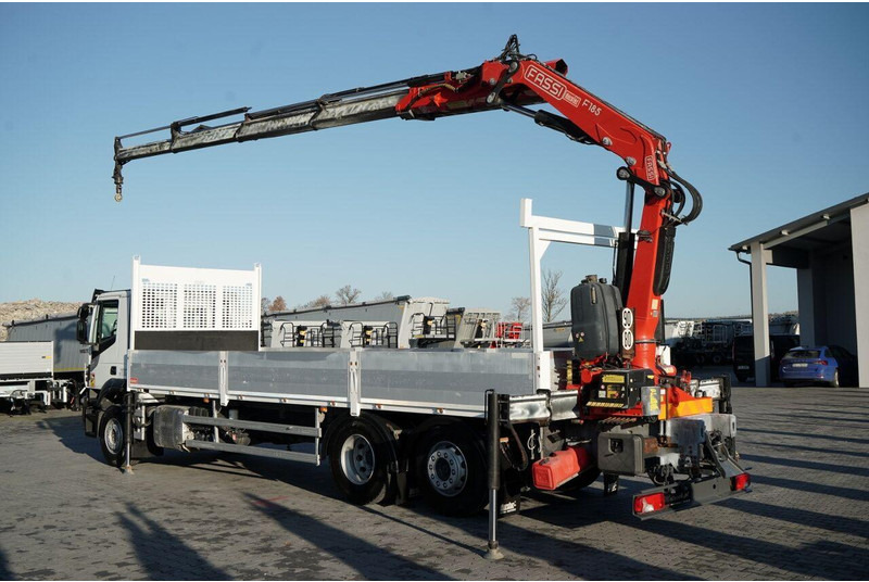 Iveco STRALIS 460 / 6X2 / SKRZYNIOWY 8,1 m + HDS FASSI. F185 MAX UDŹWI - Camião de caixa aberta/ Plataforma, Caminhão grua: foto 3 Iveco STRALIS 460 / 6X2 / SKRZYNIOWY 8,1 m + HDS FASSI. F185 MAX UDŹWI - Camião de caixa aberta/ Plataforma, Caminhão grua: foto 3