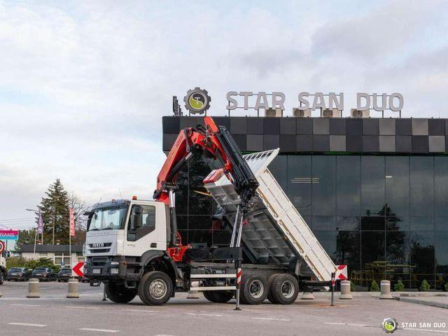 Iveco TRAKKER 360 6x6 PALFINGER PK 36002 Crane Kipper - Caminhão basculante, Caminhão grua: foto 1 Iveco TRAKKER 360 6x6 PALFINGER PK 36002 Crane Kipper - Caminhão basculante, Caminhão grua: foto 1