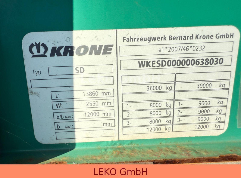 Semi-reboque de lona Krone SD 3: foto 14