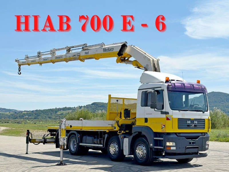MAN TGA 35.430 * HIAB 700 E - 6 + FUNK* TOPZUSTAND - Camião de caixa aberta/ Plataforma, Caminhão grua: foto 1 MAN TGA 35.430 * HIAB 700 E - 6 + FUNK* TOPZUSTAND - Camião de caixa aberta/ Plataforma, Caminhão grua: foto 1