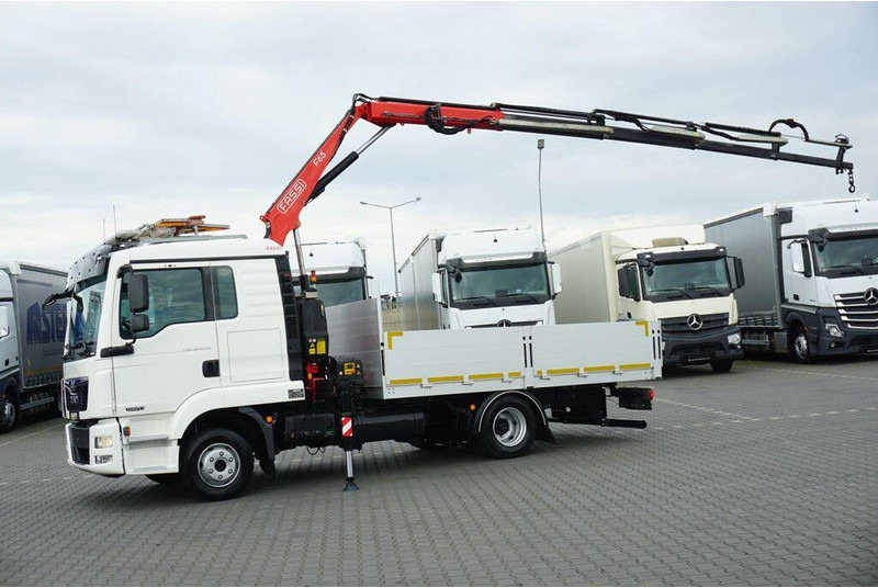 MAN TGL / 12.250 / SKRZYNIOWY + HDS / FASSI F 65 / PILOT - Camião de caixa aberta/ Plataforma, Caminhão grua: foto 4 MAN TGL / 12.250 / SKRZYNIOWY + HDS / FASSI F 65 / PILOT - Camião de caixa aberta/ Plataforma, Caminhão grua: foto 4