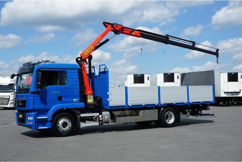 MAN TGM / 18.290 / SKRZYNIOWY + HDS + WINDA / PALFINGER PK 12002 / - Camião de caixa aberta/ Plataforma, Caminhão grua: foto 3 MAN TGM / 18.290 / SKRZYNIOWY + HDS + WINDA / PALFINGER PK 12002 / - Camião de caixa aberta/ Plataforma, Caminhão grua: foto 3