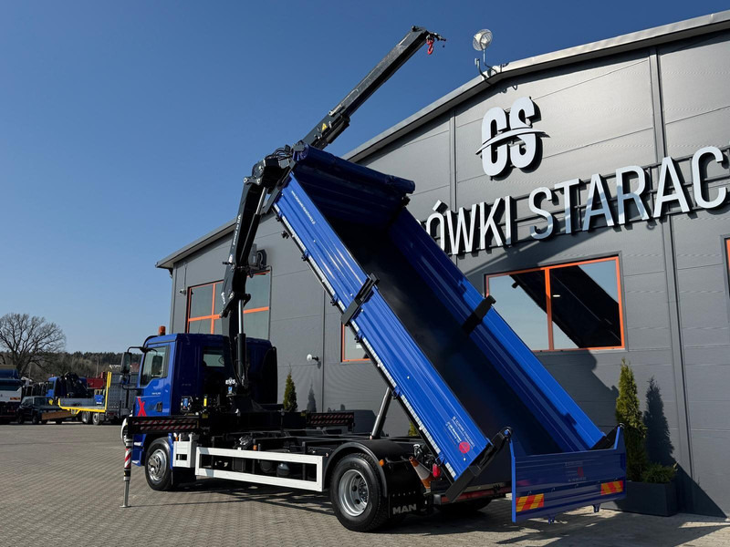 MAN TGM TGL 15.250 / E6 / wywrotka 3-S + HMF żuraw z pilotem / H - Caminhão basculante, Caminhão grua: foto 3 MAN TGM TGL 15.250 / E6 / wywrotka 3-S + HMF żuraw z pilotem / H - Caminhão basculante, Caminhão grua: foto 3