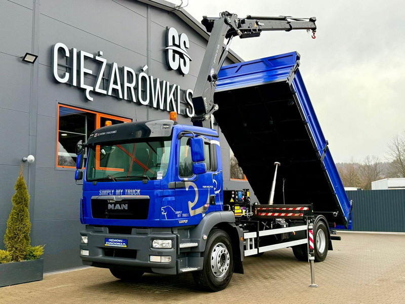 MAN TGM TGL TGS 18.250 // wywrotka 3-S + HDS HMF 1420 - K2 // bu - Caminhão basculante, Caminhão grua: foto 1 MAN TGM TGL TGS 18.250 // wywrotka 3-S + HDS HMF 1420 - K2 // bu - Caminhão basculante, Caminhão grua: foto 1