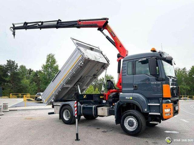 MAN TGS 18.480 PALFINGER PK 16502 HDS Crane,Kipper - Caminhão basculante, Caminhão grua: foto 3 MAN TGS 18.480 PALFINGER PK 16502 HDS Crane,Kipper - Caminhão basculante, Caminhão grua: foto 3
