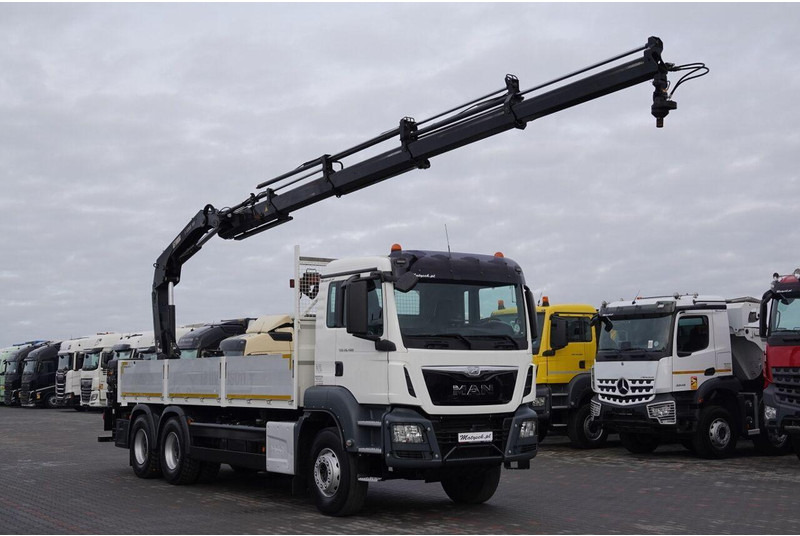 MAN TGS 26.400 / 6x4 / SKRZYNIOWY - 6,5M / HDS HIAB 188 4xwysów 13 M - Camião de caixa aberta/ Plataforma, Caminhão grua: foto 4 MAN TGS 26.400 / 6x4 / SKRZYNIOWY - 6,5M / HDS HIAB 188 4xwysów 13 M - Camião de caixa aberta/ Plataforma, Caminhão grua: foto 4
