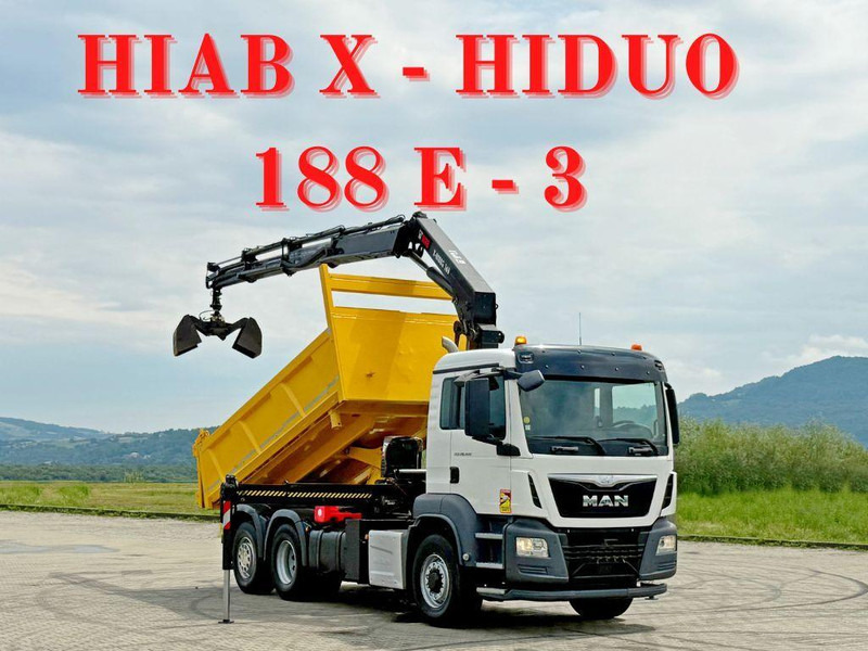 MAN TGS 26.400 * HIAB X-HIDUO 188 E-3 + FUNK * 6x4 - Caminhão basculante, Caminhão grua: foto 1 MAN TGS 26.400 * HIAB X-HIDUO 188 E-3 + FUNK * 6x4 - Caminhão basculante, Caminhão grua: foto 1
