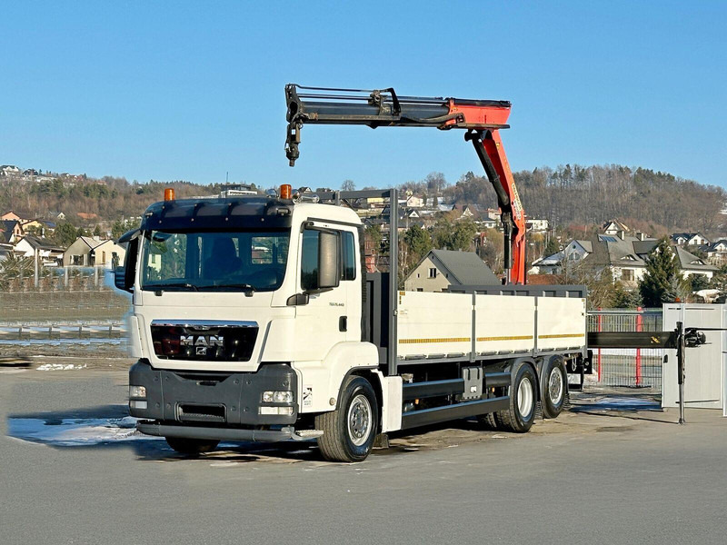 MAN TGS 26.440* PK 18001 - EH A + FUNK* TOPZUSTAND - Camião de caixa aberta/ Plataforma, Caminhão grua: foto 2 MAN TGS 26.440* PK 18001 - EH A + FUNK* TOPZUSTAND - Camião de caixa aberta/ Plataforma, Caminhão grua: foto 2