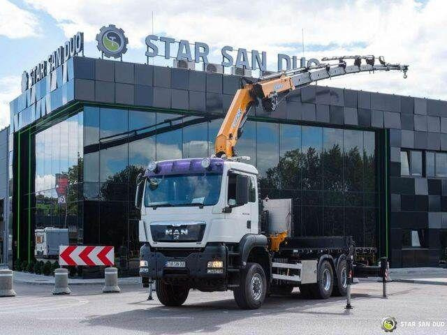 MAN TGS 33.400 6x6 BL EFFER 315/8S HDS Crane 2019 - Camião de caixa aberta/ Plataforma, Caminhão grua: foto 2 MAN TGS 33.400 6x6 BL EFFER 315/8S HDS Crane 2019 - Camião de caixa aberta/ Plataforma, Caminhão grua: foto 2