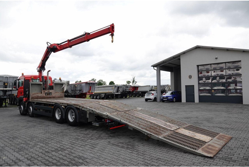 MAN TGS 35.360 / 8x2-4 / LAWETA + HDS HIAB 166 E-2 / OŚ PODNOSZONA / - Caminhão reboque: foto 4 MAN TGS 35.360 / 8x2-4 / LAWETA + HDS HIAB 166 E-2 / OŚ PODNOSZONA / - Caminhão reboque: foto 4