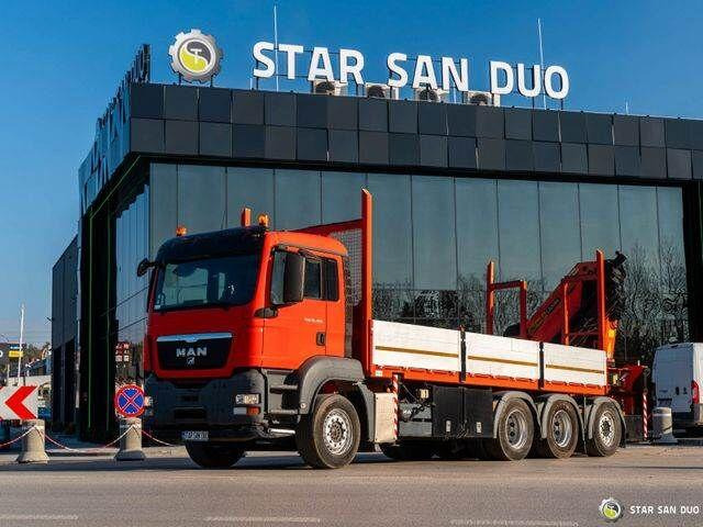 MAN TGS 35.400 PALFINGER PK 44002 WINCH TRIDEM KRAN - Camião de caixa aberta/ Plataforma, Caminhão grua: foto 3 MAN TGS 35.400 PALFINGER PK 44002 WINCH TRIDEM KRAN - Camião de caixa aberta/ Plataforma, Caminhão grua: foto 3