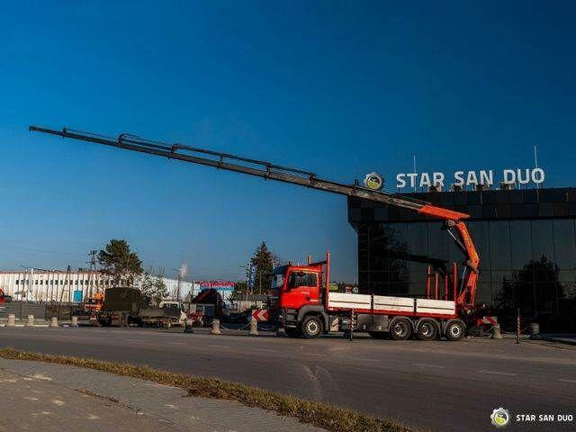 MAN TGS 35.400 PALFINGER PK 44002 WINCH TRIDEM KRAN - Camião de caixa aberta/ Plataforma, Caminhão grua: foto 2 MAN TGS 35.400 PALFINGER PK 44002 WINCH TRIDEM KRAN - Camião de caixa aberta/ Plataforma, Caminhão grua: foto 2