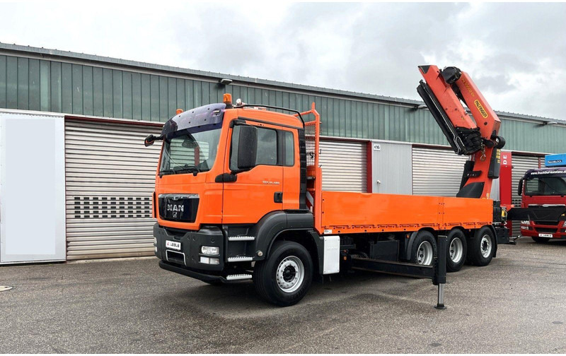 MAN TGS 35.480 8x4 Crane Palfinger PK 50002EH - Camião de caixa aberta/ Plataforma, Caminhão grua: foto 2 MAN TGS 35.480 8x4 Crane Palfinger PK 50002EH - Camião de caixa aberta/ Plataforma, Caminhão grua: foto 2