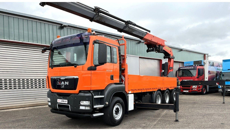 MAN TGS 35.480 8x4 Crane Palfinger PK 50002EH - Camião de caixa aberta/ Plataforma, Caminhão grua: foto 1 MAN TGS 35.480 8x4 Crane Palfinger PK 50002EH - Camião de caixa aberta/ Plataforma, Caminhão grua: foto 1