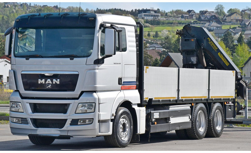 MAN TGX 26.440 Pritsche 6,40 m* PK 29002+FUNK *6x4 - Camião de caixa aberta/ Plataforma, Caminhão grua: foto 4 MAN TGX 26.440 Pritsche 6,40 m* PK 29002+FUNK *6x4 - Camião de caixa aberta/ Plataforma, Caminhão grua: foto 4