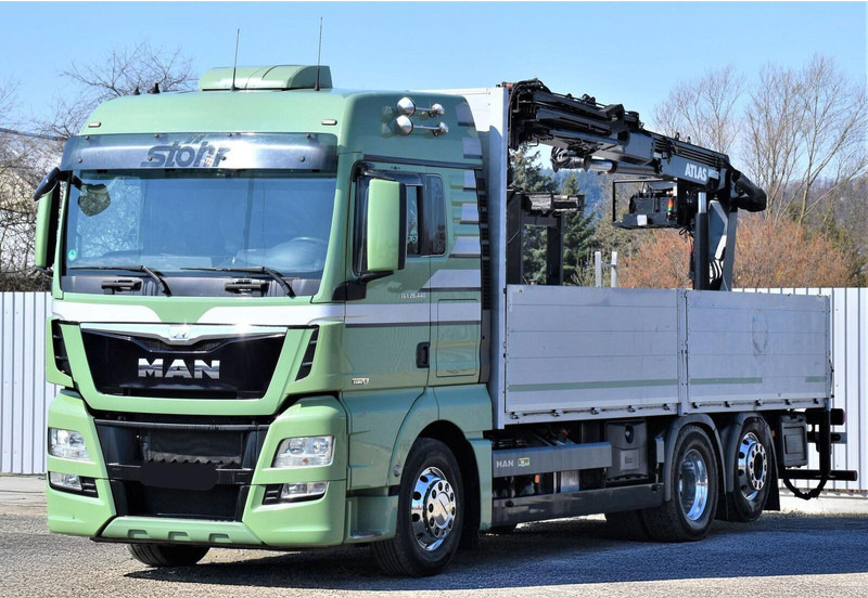 MAN TGX 26.440 Pritsche 6,60 m* ATLAS 125.2V-A12VB - Camião de caixa aberta/ Plataforma, Caminhão grua: foto 4 MAN TGX 26.440 Pritsche 6,60 m* ATLAS 125.2V-A12VB - Camião de caixa aberta/ Plataforma, Caminhão grua: foto 4