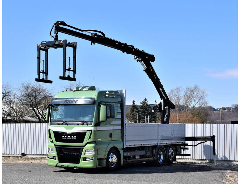 MAN TGX 26.440 Pritsche 6,60 m* ATLAS 125.2V-A12VB - Camião de caixa aberta/ Plataforma, Caminhão grua: foto 2 MAN TGX 26.440 Pritsche 6,60 m* ATLAS 125.2V-A12VB - Camião de caixa aberta/ Plataforma, Caminhão grua: foto 2